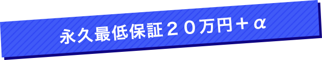 永久最低保証月給20万+α